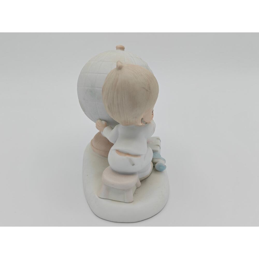 Precious Moments Jesus Is The Answer Figurine Enesco 1978 Jonathan David E-1381 - Picture 2 of 5